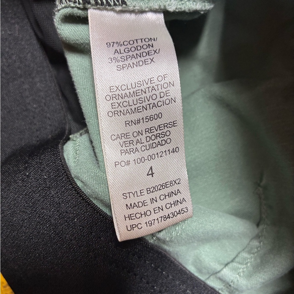 Democracy Sage Green Straight-Leg Utility Pants - Picture 4 of 5